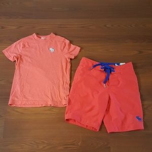 Abercrombie Lot Shirt and Board Shorts
